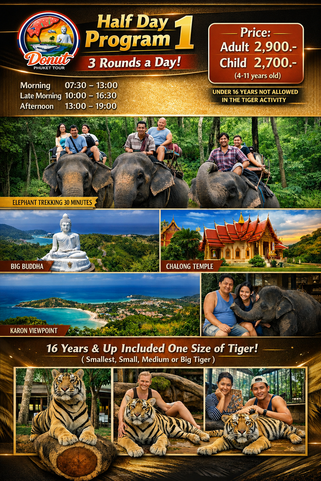 Half Day Program 1 - Elephant and Tiger